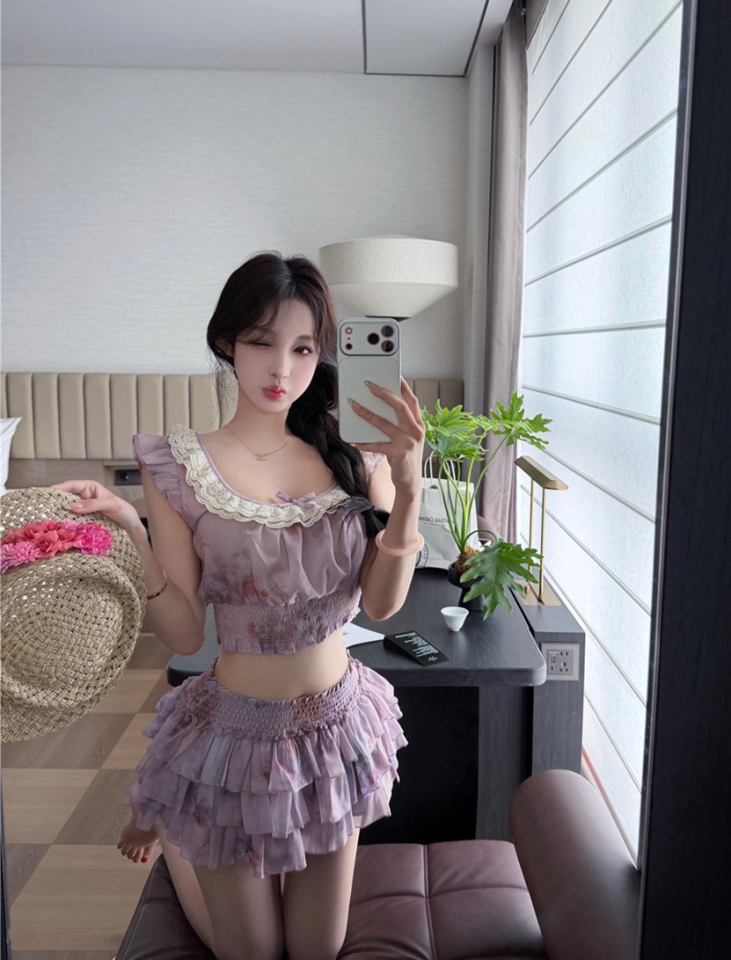 Sexy cake culottes summer skirt a set
