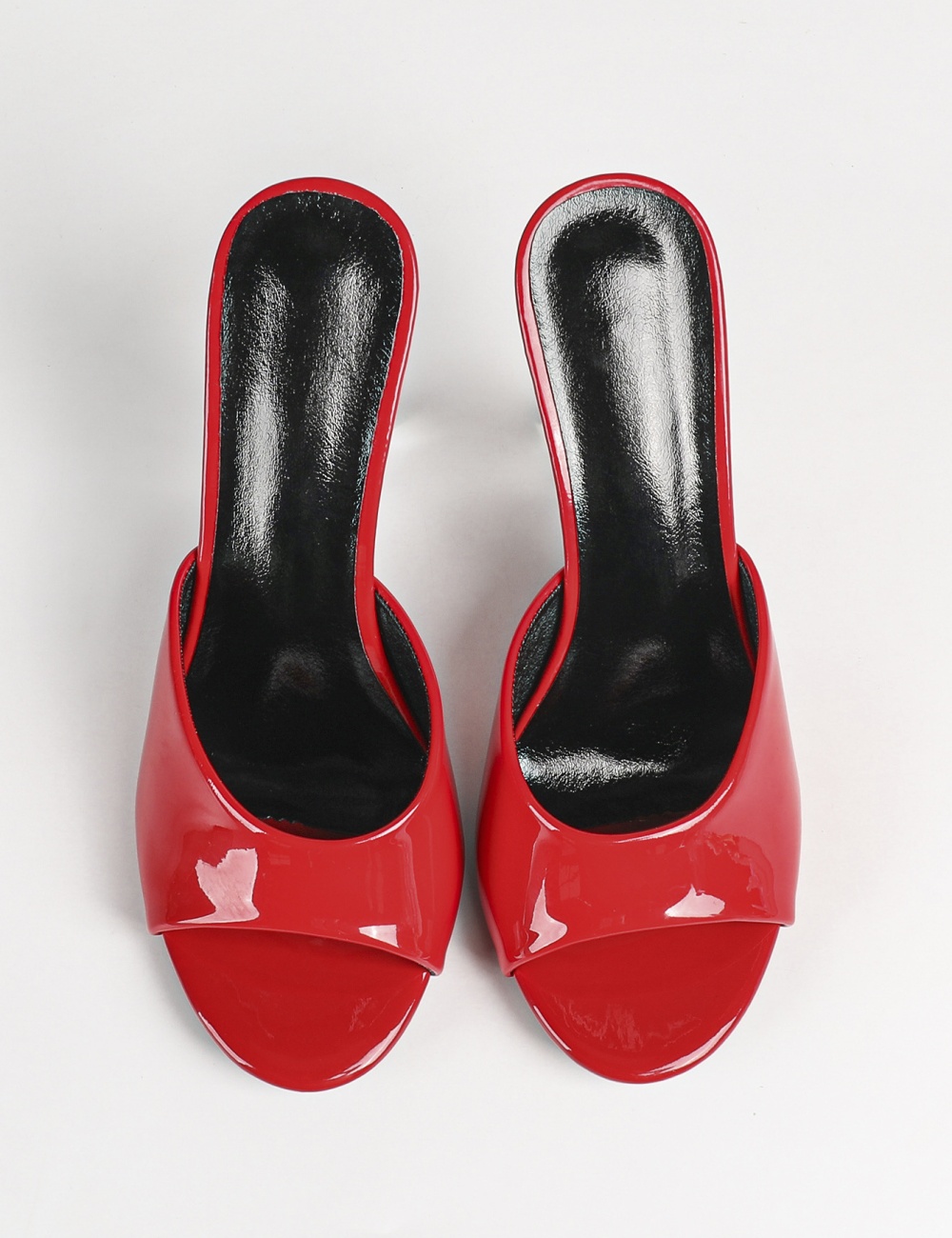 Open toe lady transparent lazy shoes sexy crystal slippers