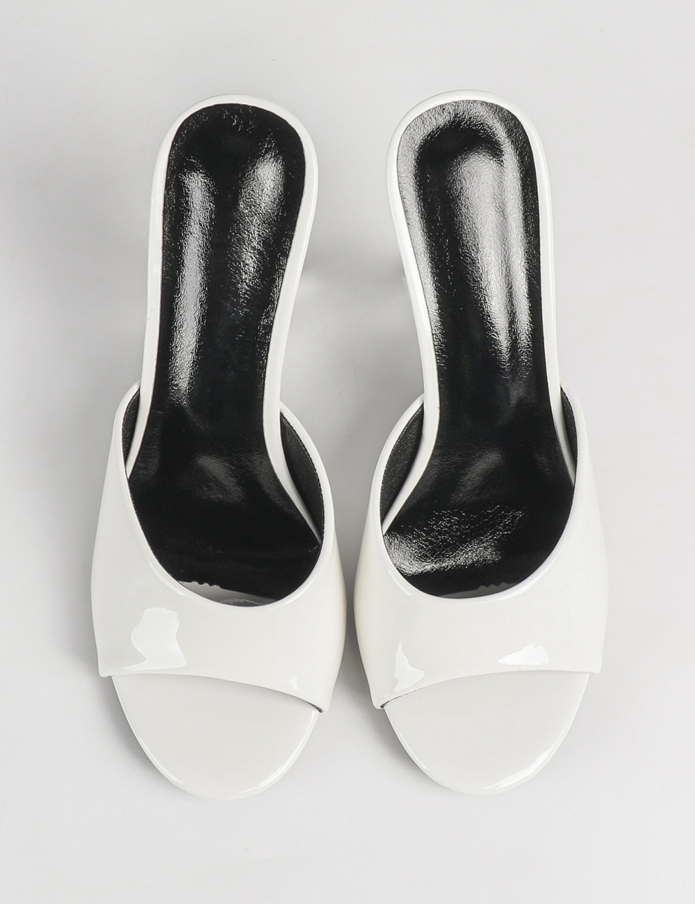 Open toe lady transparent lazy shoes sexy crystal slippers
