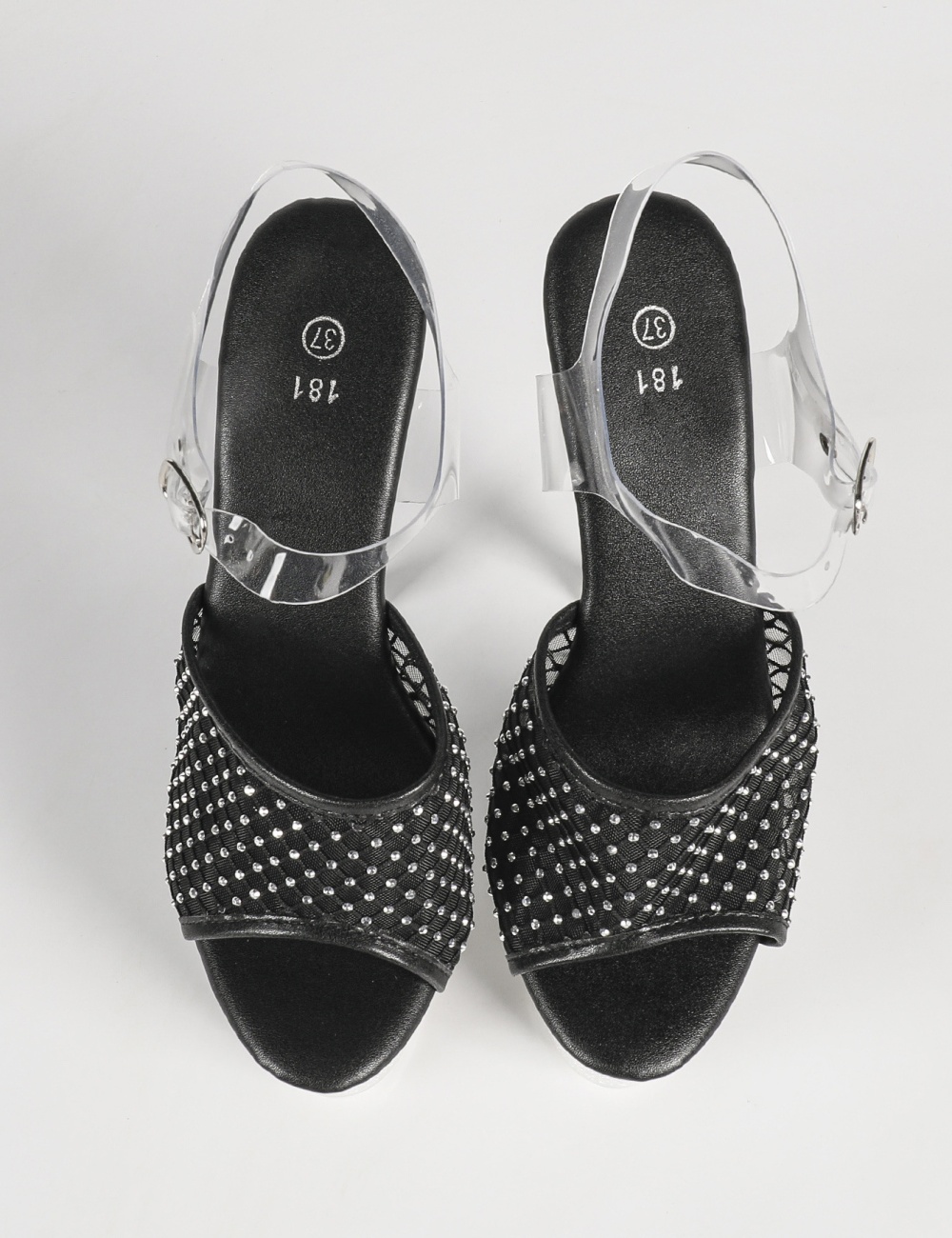 Fine-root fashion transparent sandals for women