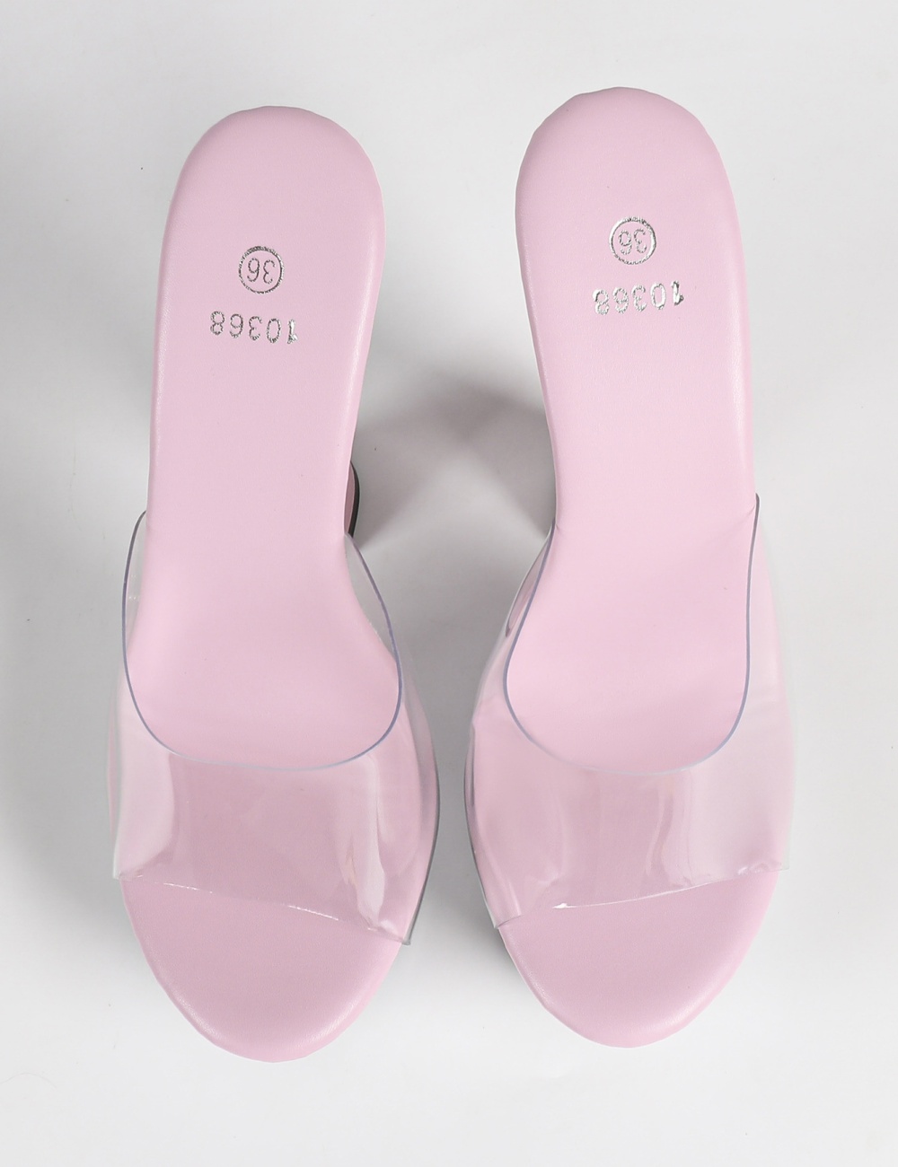 Model catwalk shoes fine-root nightclub slippers for women