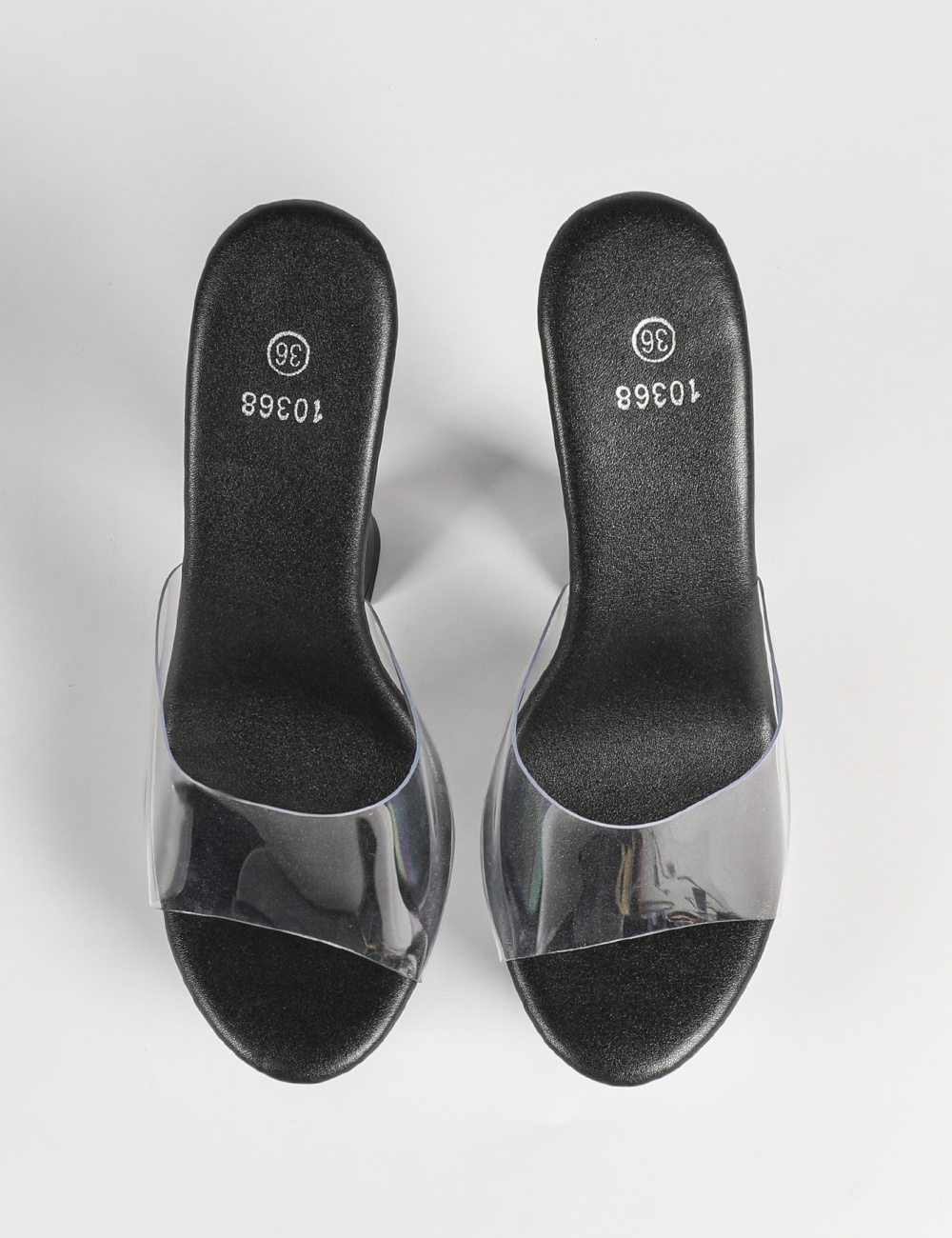 Model catwalk shoes fine-root nightclub slippers for women