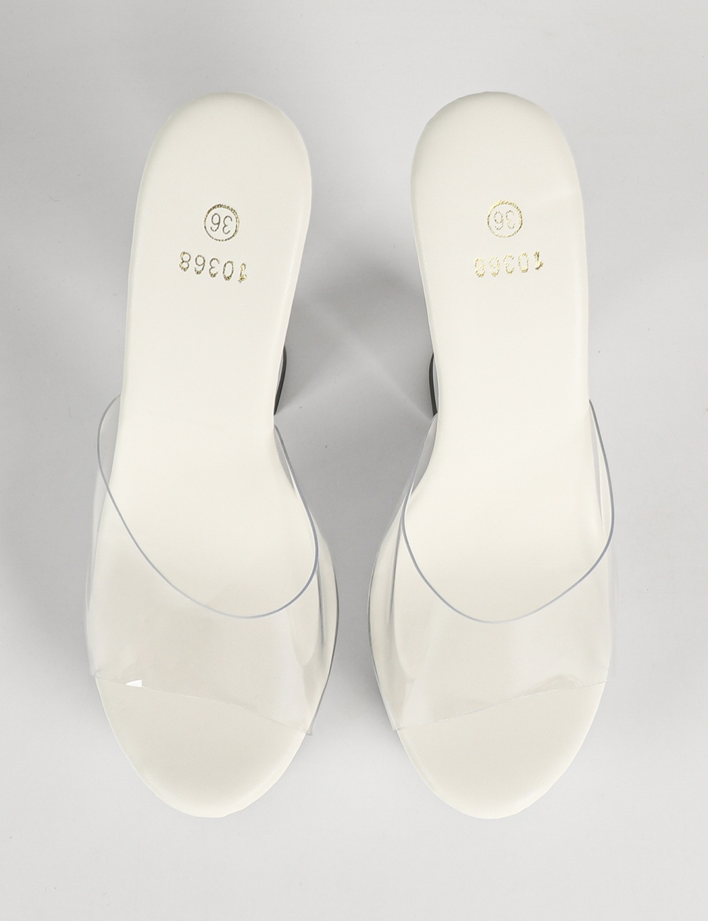 Model catwalk shoes fine-root nightclub slippers for women