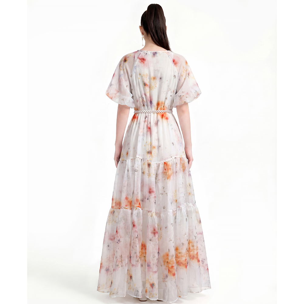 Printing Bohemian beach dress