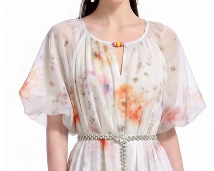 Printing Bohemian beach dress