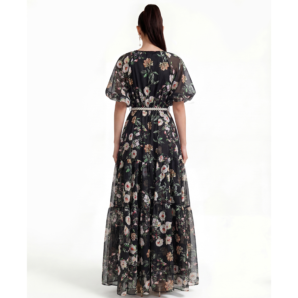 Printing Bohemian beach dress