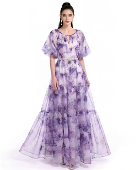 Printing Bohemian beach dress