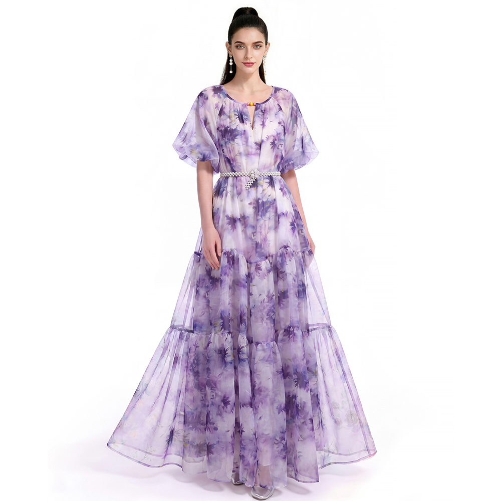 Printing Bohemian beach dress