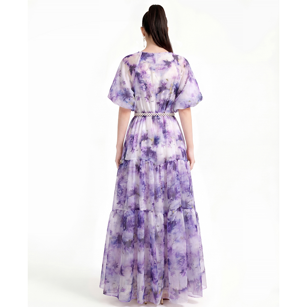 Printing Bohemian beach dress