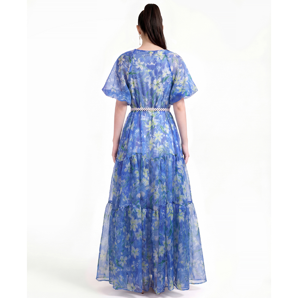 Printing Bohemian beach dress
