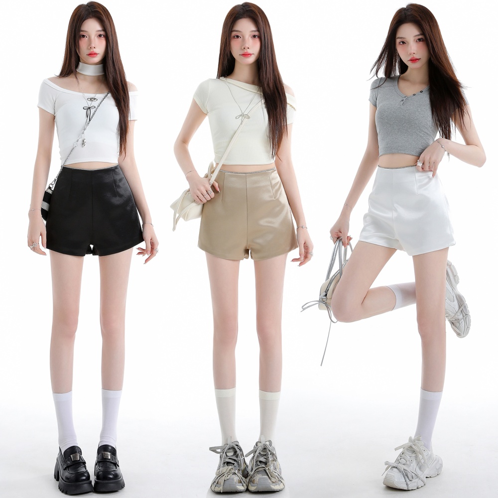 Wears outside summer shorts Casual wide leg pants