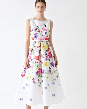 Hepburn style temperament spring and summer dress