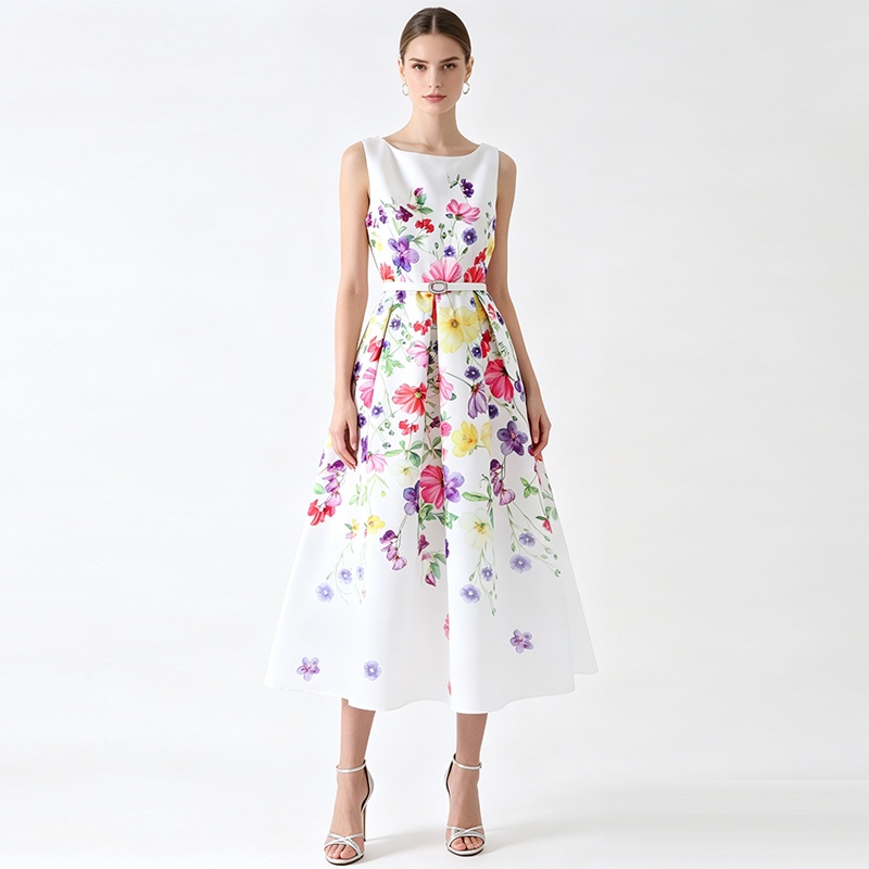 Hepburn style temperament spring and summer dress
