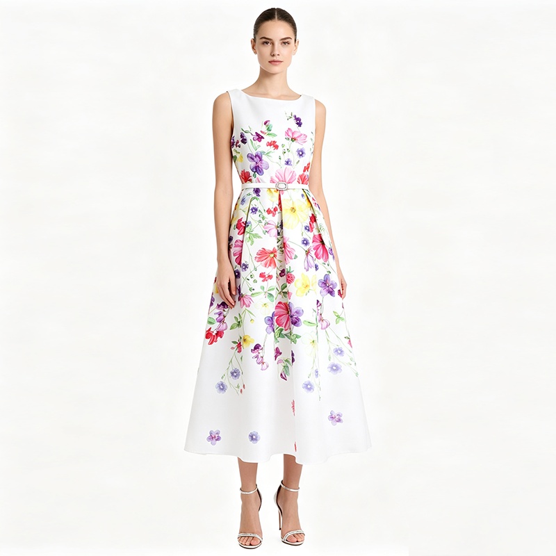 Hepburn style temperament spring and summer dress