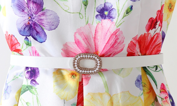 Hepburn style temperament spring and summer dress