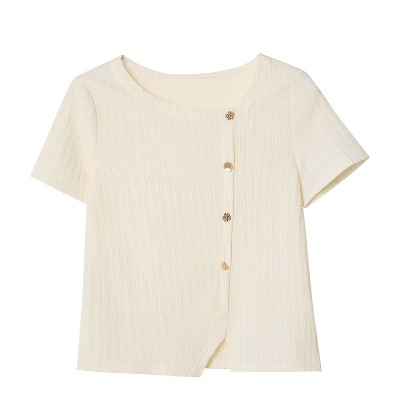 Fashion short sleeve tops summer all-match T-shirt