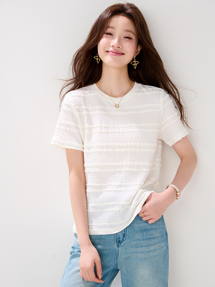 Pullover tops short sleeve T-shirt for women