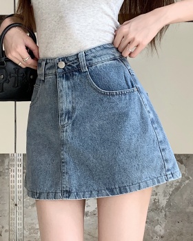 Korean style skirt high waist short skirt for women