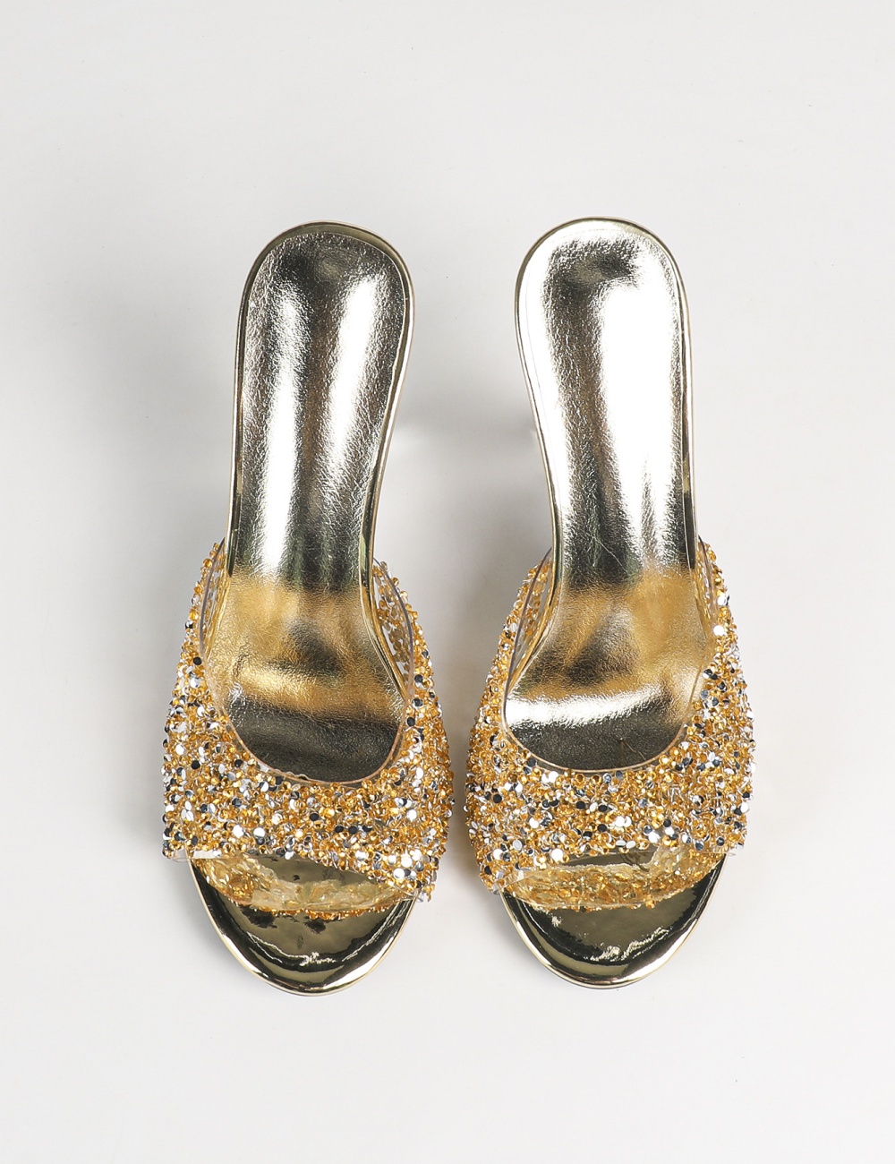 Crystal fashion European style slippers for women