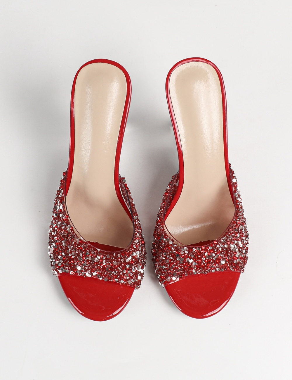 Crystal fashion European style slippers for women