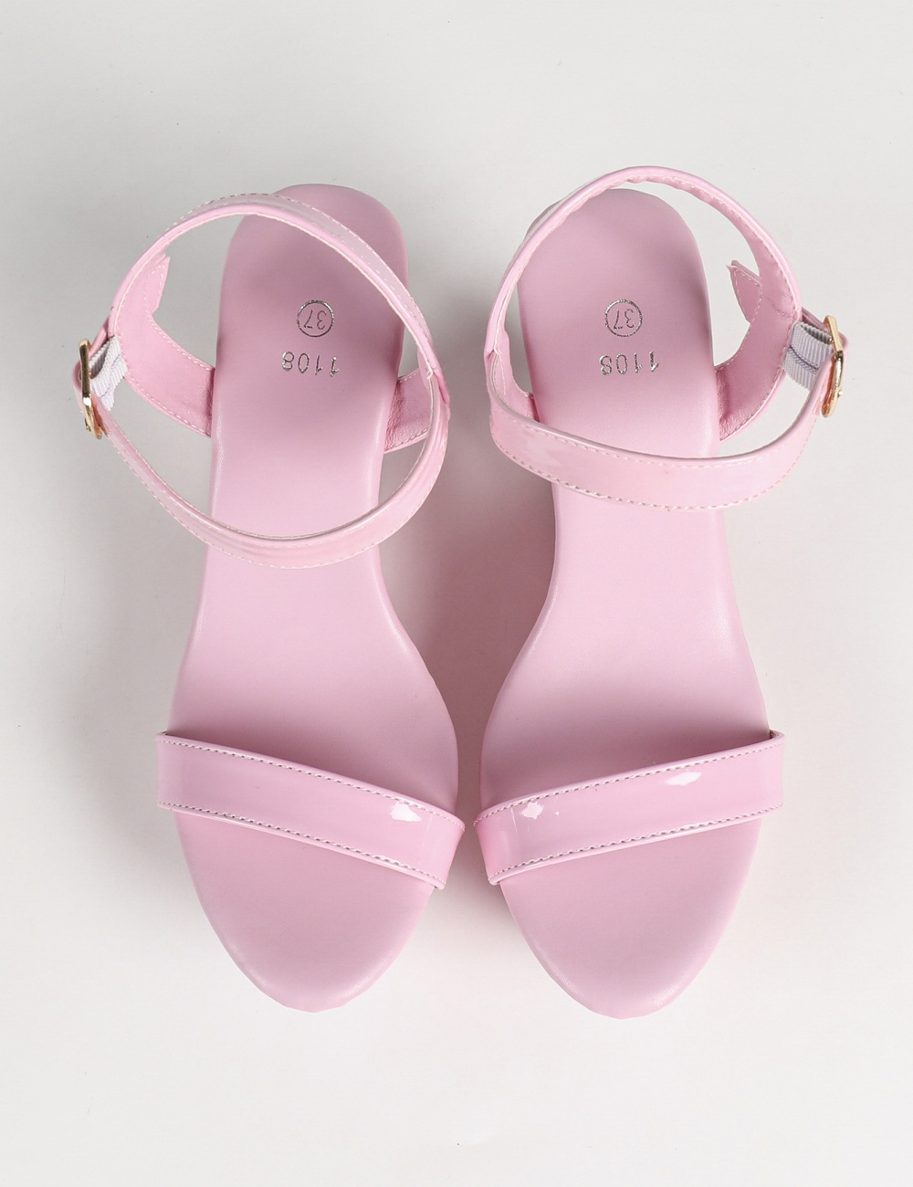 Thick crust large yard sandals square head high-heeled shoes