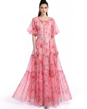 Printing Bohemian beach dress