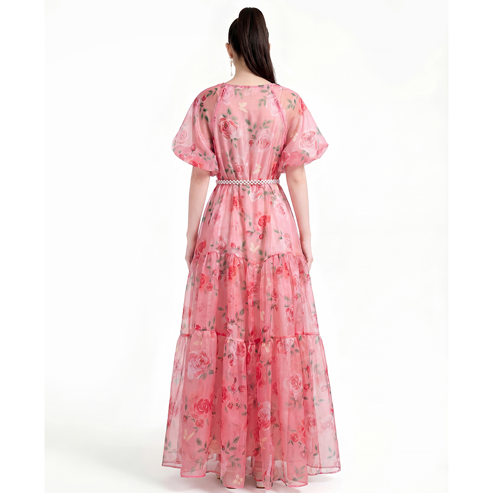 Printing Bohemian beach dress
