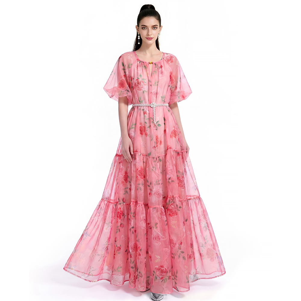 Printing Bohemian beach dress
