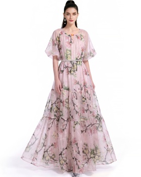 Printing Bohemian beach dress