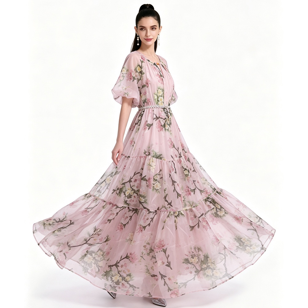 Printing Bohemian beach dress