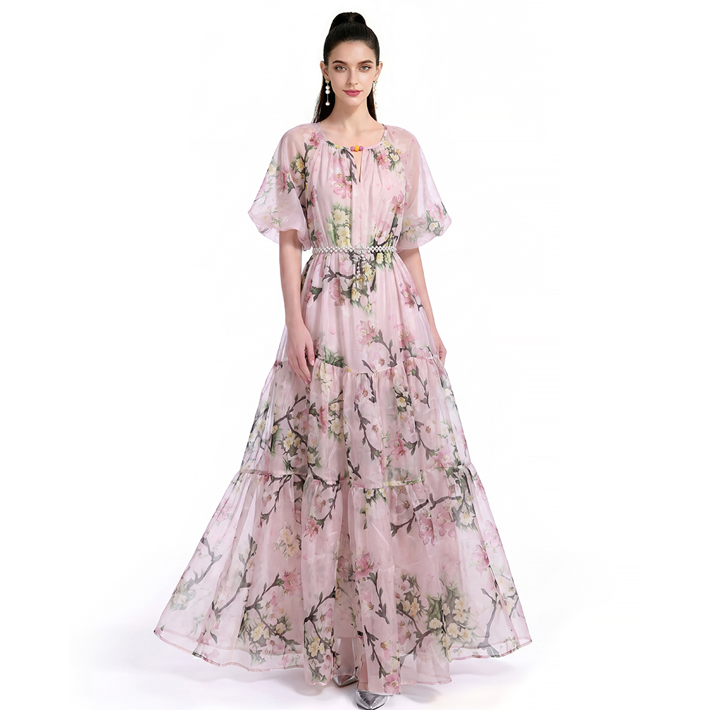 Printing Bohemian beach dress