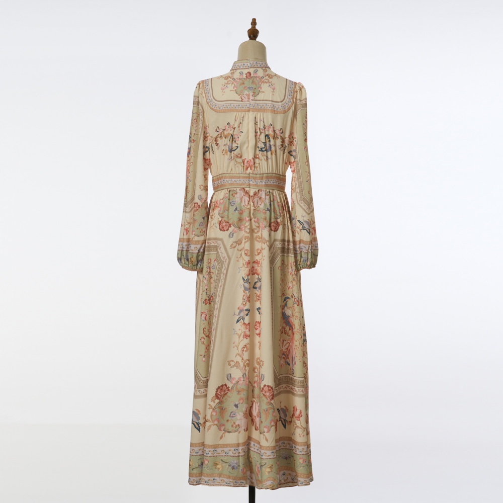 Summer printing shirt retro dress