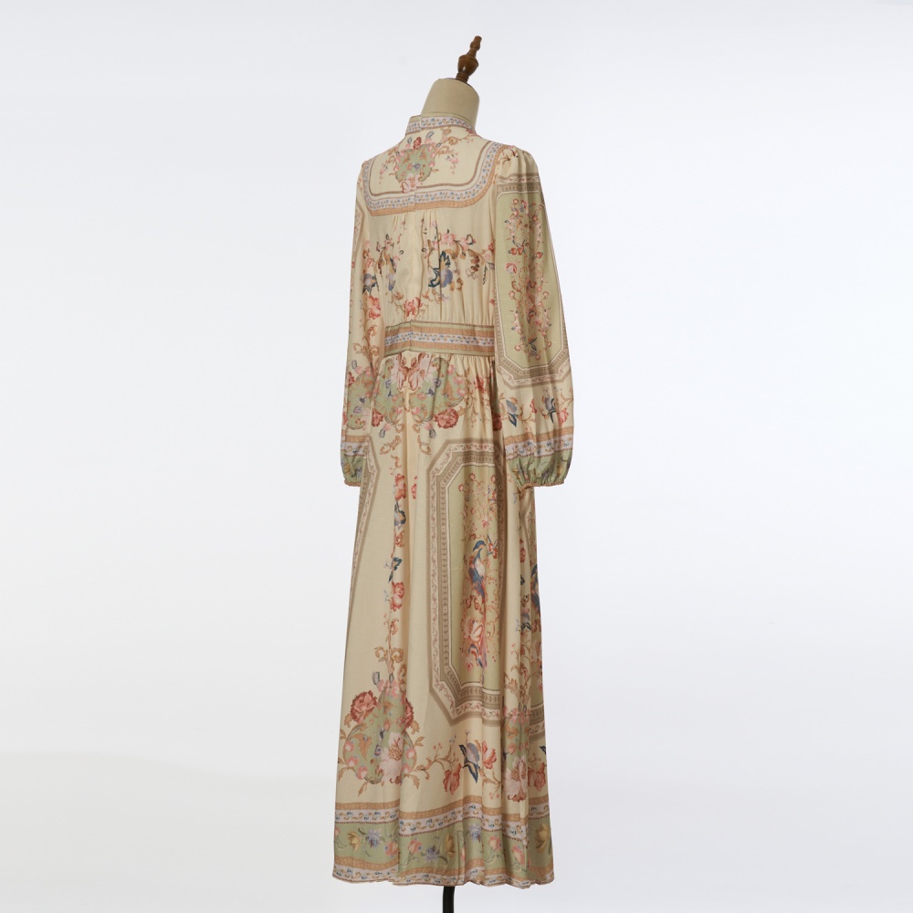 Summer printing shirt retro dress