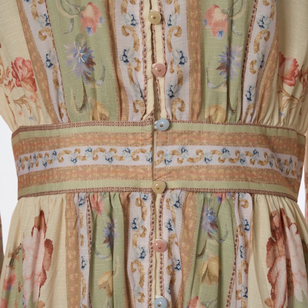 Summer printing shirt retro dress
