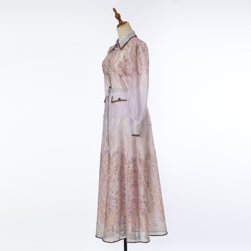 A-line spring flax skirt a set