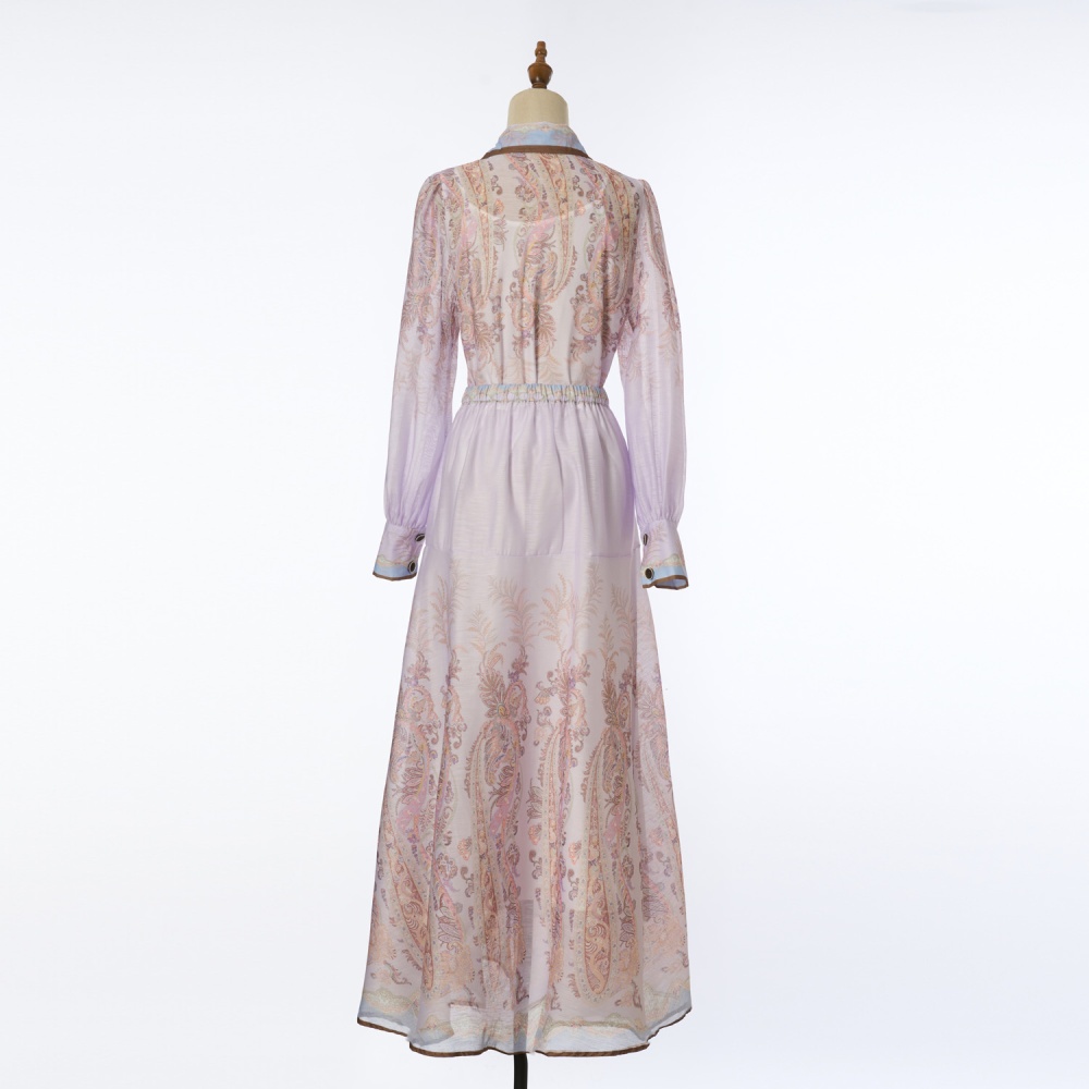 A-line spring flax skirt a set