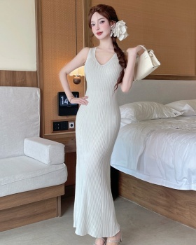 Slim V-neck vest enticement summer dress for women