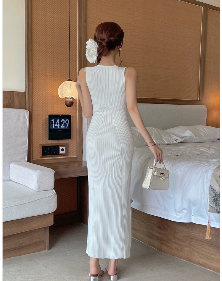 Slim V-neck vest enticement summer dress for women