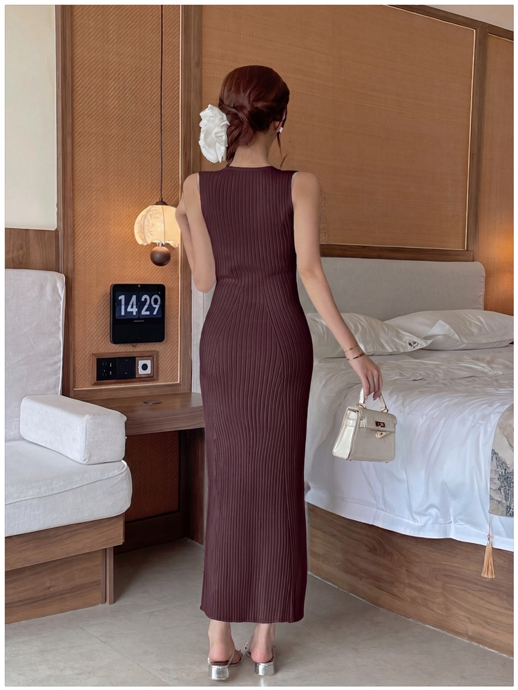 Slim V-neck vest enticement summer dress for women