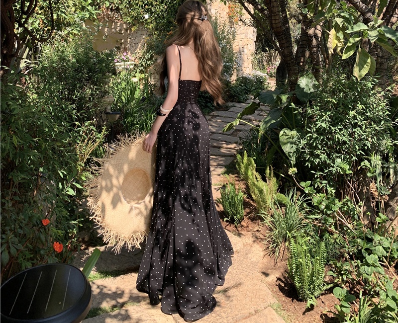 Slim bandage long dress V-neck sexy dress for women