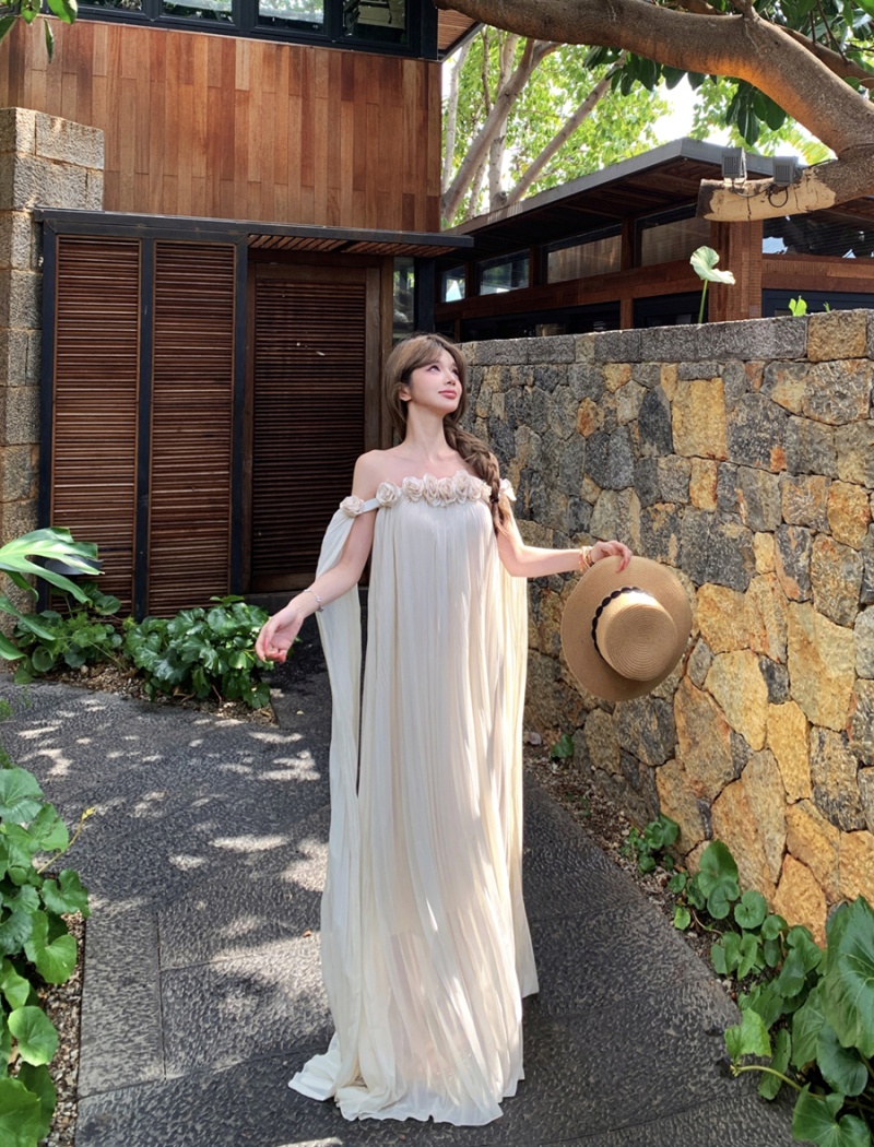 Summer sexy dress vacation flowers long dress for women