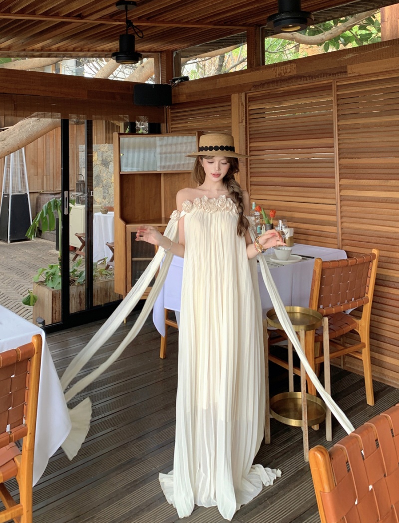Summer sexy dress vacation flowers long dress for women