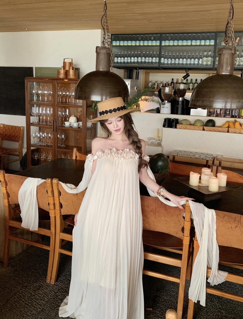 Summer sexy dress vacation flowers long dress for women