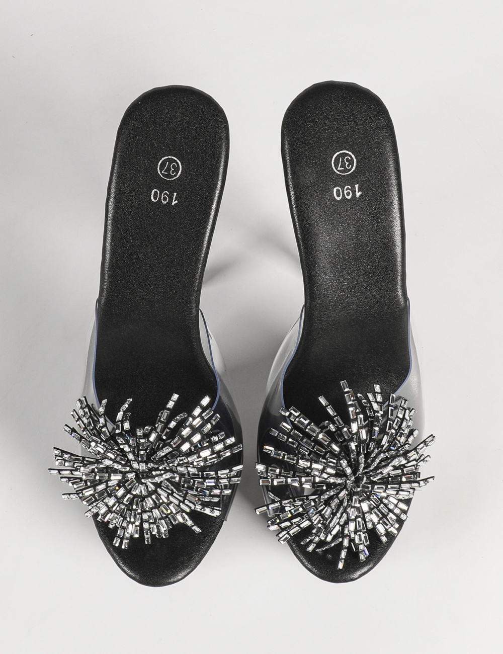 Crystal transparent sandals light luxury slippers for women