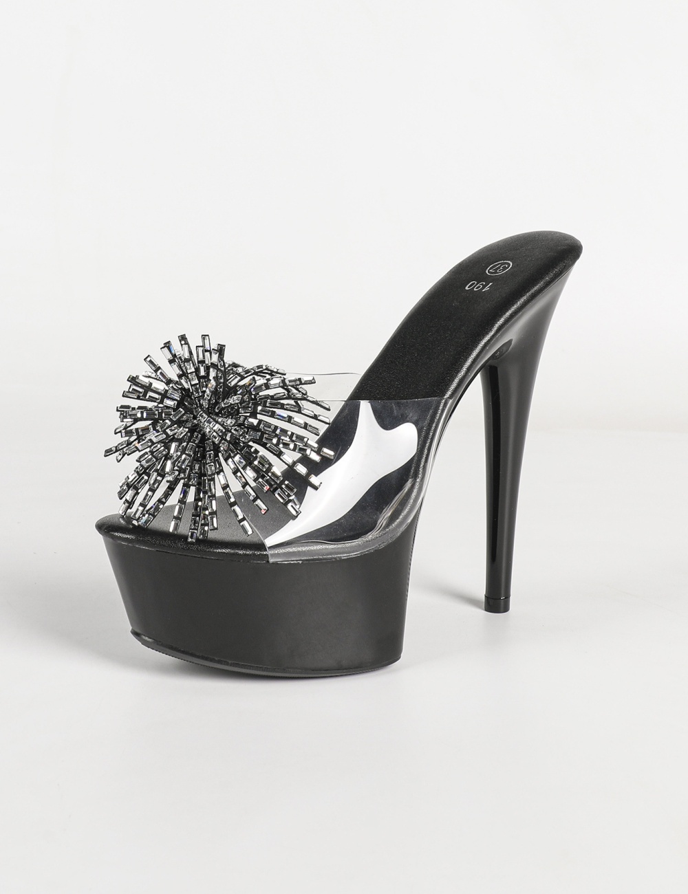 Crystal transparent sandals light luxury slippers for women