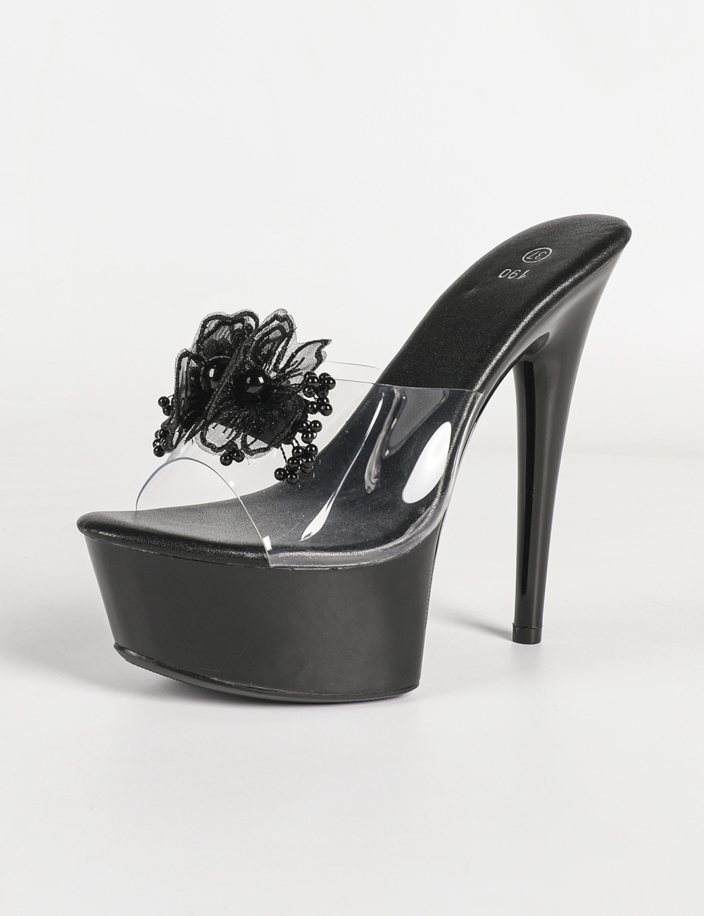 Lady glass diamond fish mouth nightclub platform