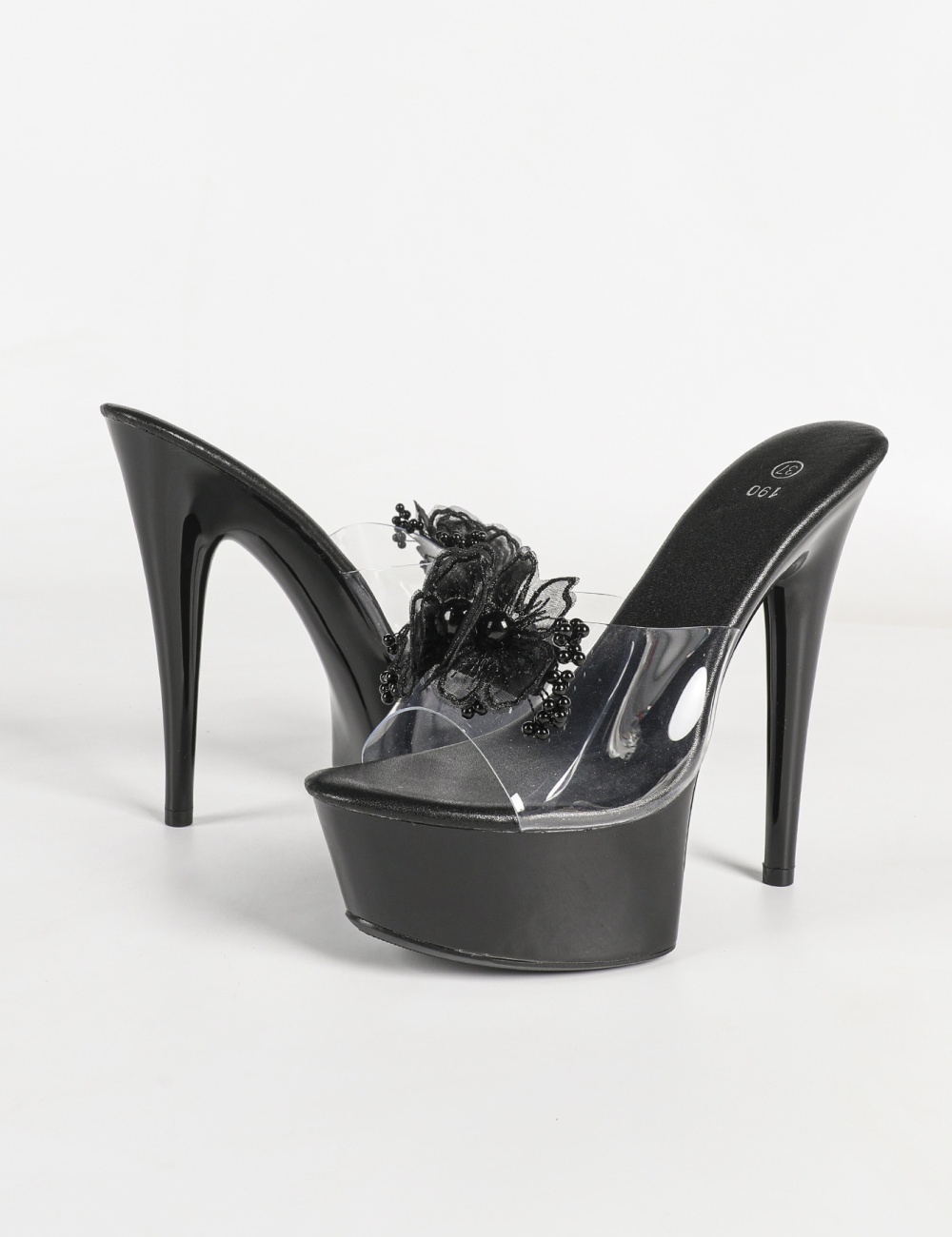 Lady glass diamond fish mouth nightclub platform