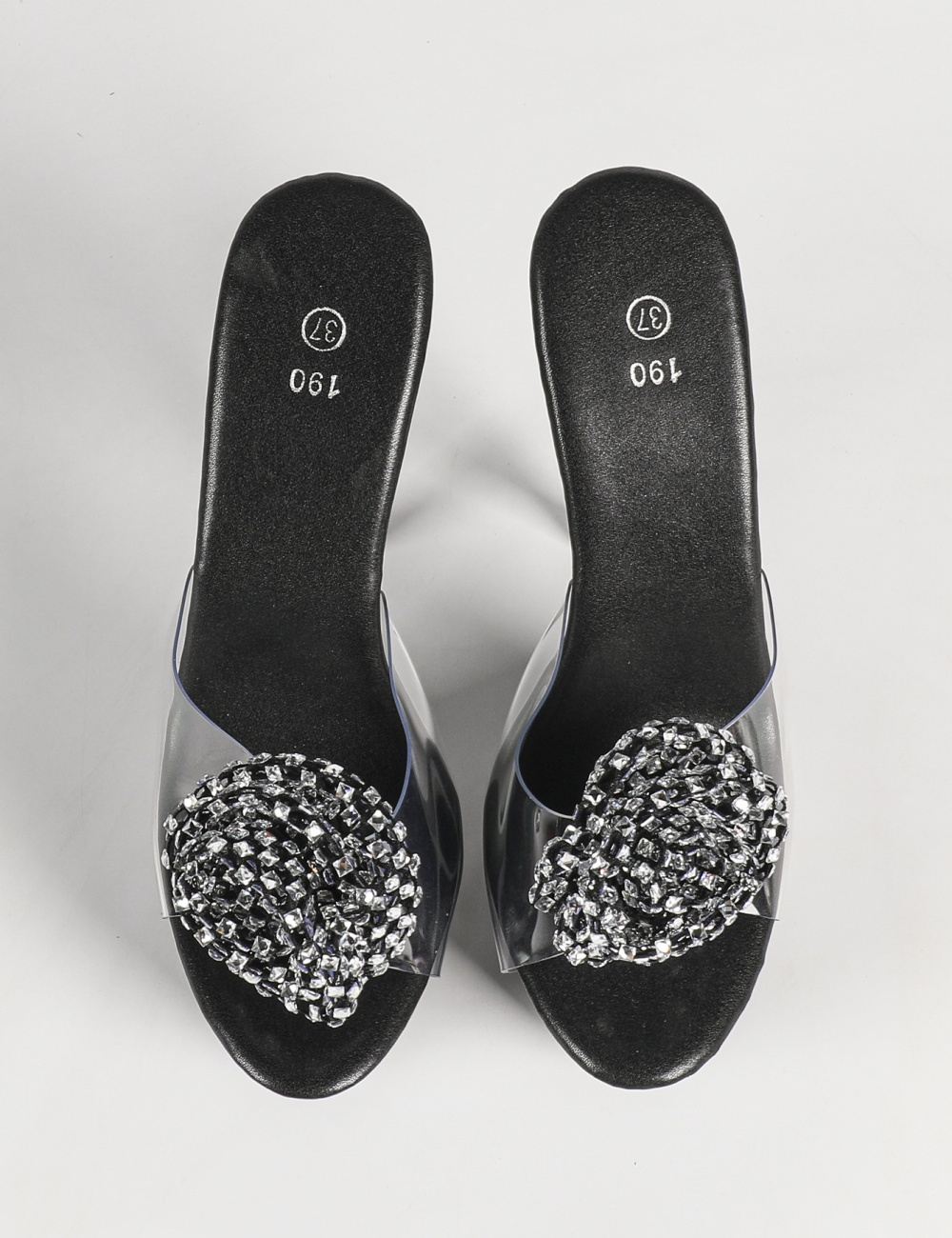 Very high fine-root nightclub party model slippers