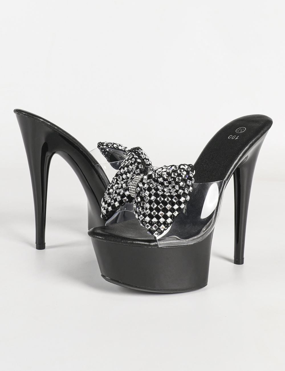 Very high high-heeled shoes fine-root platform for women