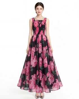 Sling printing dress